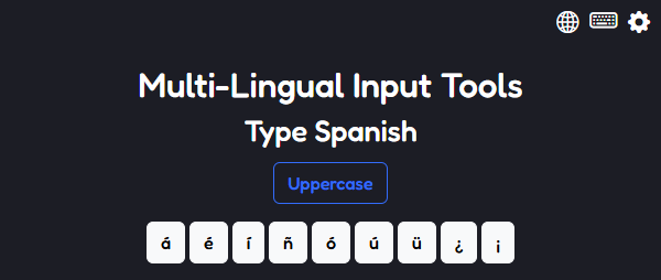 The extension popup in Spanish mode